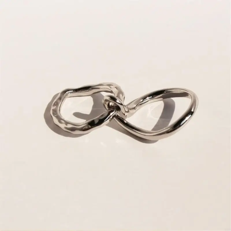 Unisex Irregular Abstract Hollow Rings Fashion Brass Rings Dating Party Jewelry for Women and Men Gifts