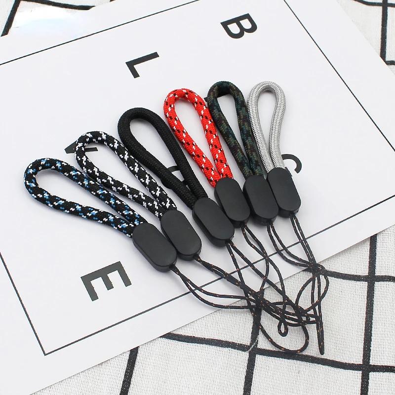 Texture Hand Wrist String Short Grip Lanyard Mobile Phone Strap for USB Flash Drive Keychain ID Badge Holder DIY Hang Rope