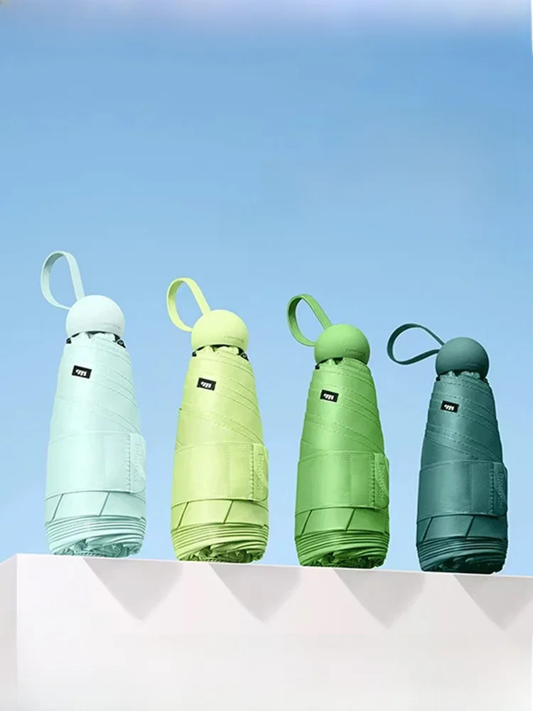 

Зонт-капсула BeneFufu BM65125: легкий, портативный, для улицы, с защитой от солнца и УФ-излучения, водонепроницаемый, с ручкой из стекловолокна