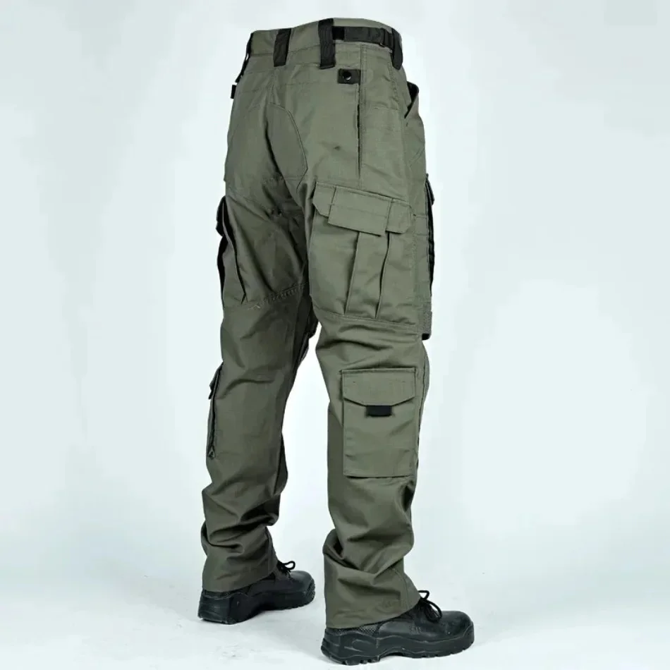 Taktische Hosen für Herren, Outdoor-Cargohosen mit mehreren Taschen, Militär-Kampfhosen, strapazierfähige Wander- und Arbeitshosen für Herren. – Detail 15