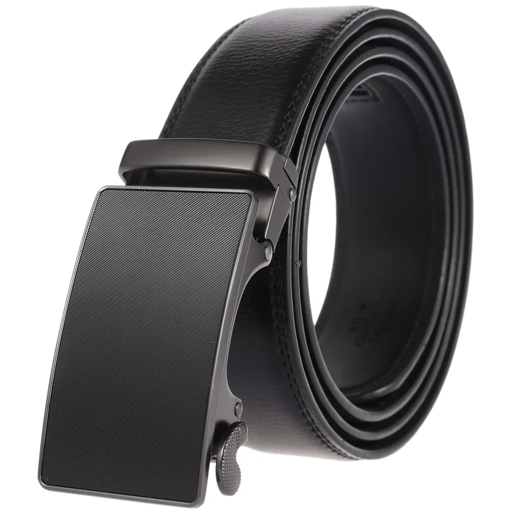 

Men Belt New Fashion Belt For Men Men's Genuine Cow Leather Belt 3.5cm Male Business Casual Automatic Buckle Belts 110-130cm