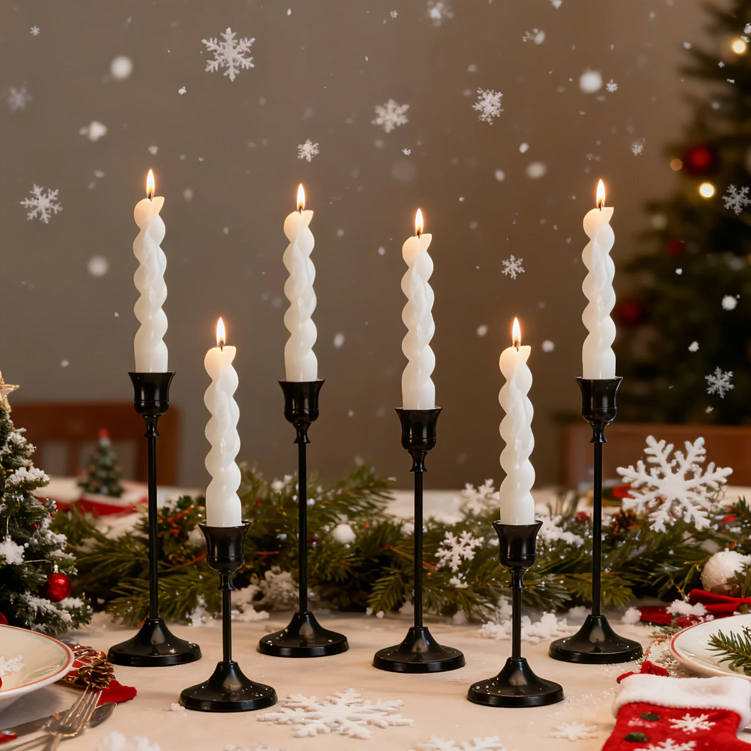 30 Pack Cone-Shaped Metal Candle Holders – Vintage-Style Decor for Home, Dining Table, Fireplace & Centerpiece Use – Rustic Chic view 3