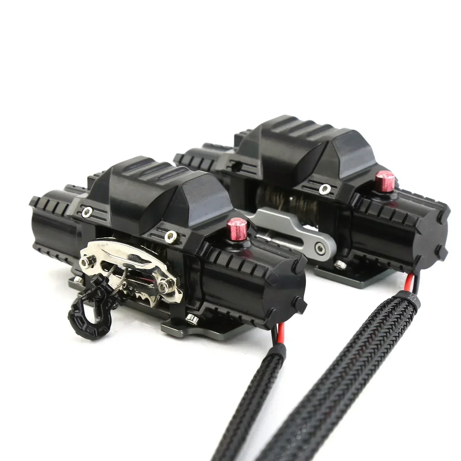 โลหะจําลองอัตโนมัติจําลอง Winch สําหรับ 1/10 1/8 RC Crawler รถ Axial SCX10 III 90046 D90 TRX4 TRX-6 D110 90046 Redcat