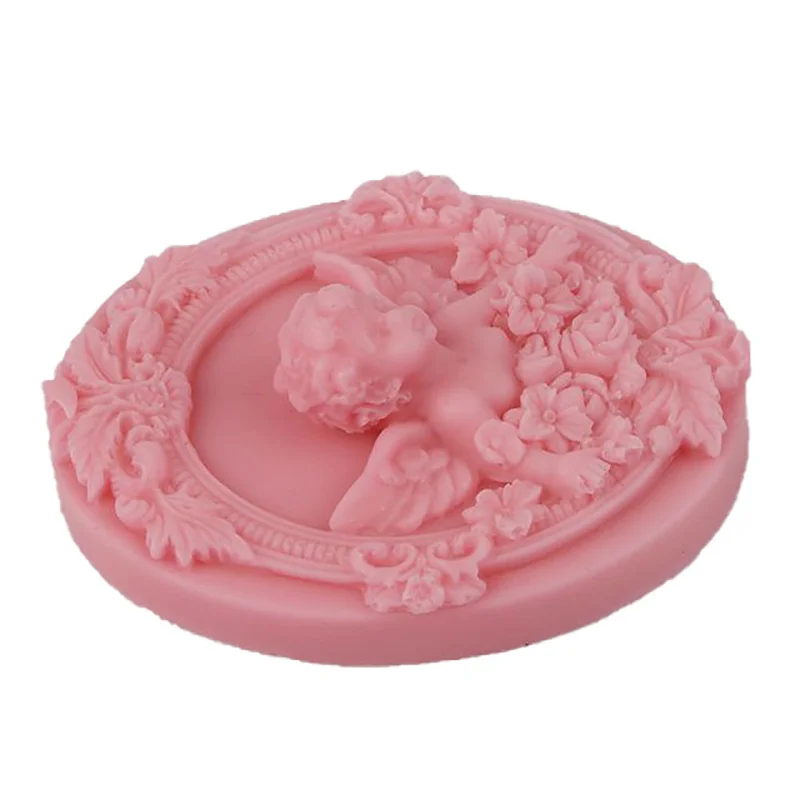 Sapone Silicone Craft Cute Baby Angel Shape Soap Form Candle mold DIY Aroma gesso Making Tool stampi da forno per torte fondente