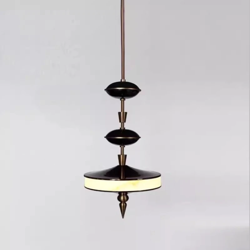

Light Luxury Modern Minimalist Metal Plated LED Creative Pendant Light Living Room Coffee Hanging Lamp Dining Room Lighting