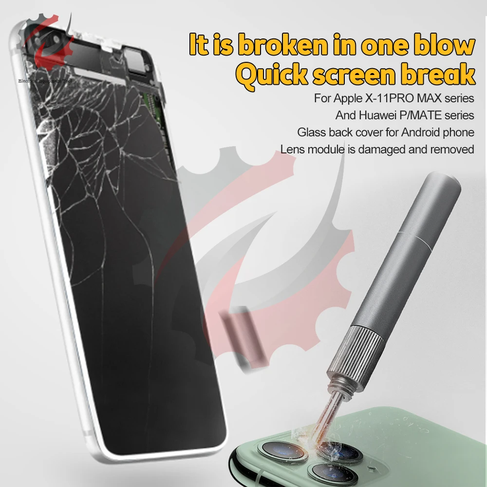 Imagem -02 - Tampa Traseira Ferramenta de Desmontagem de Vidro Reparação de Telefone Móvel Habitação Traseira Remover Ferramentas de Abertura Iphone 11 12 13 14 Pro Max