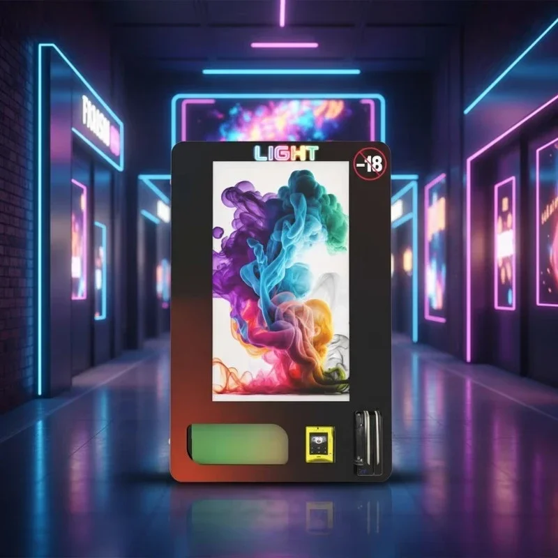 FL Wall Dispensing Kiosk 32 Inch Touchscreen Cashless Vending Equipment for Resort Indoor Merchandise Cloud-Based Customized