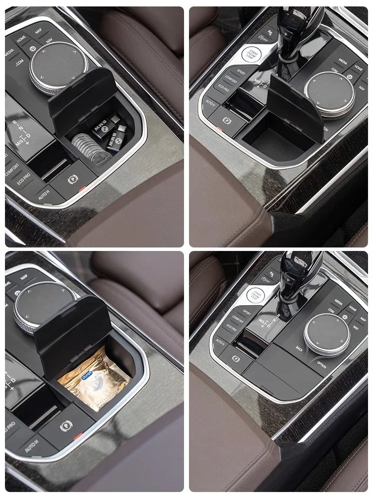 Storage Box For BMW 2 3 4 Series X3 X4 X5 X6 X7 F40 G20 G26 G01 G02 G05 G06 G07 I4 Modification LHD Car Console Gear Shift Lever