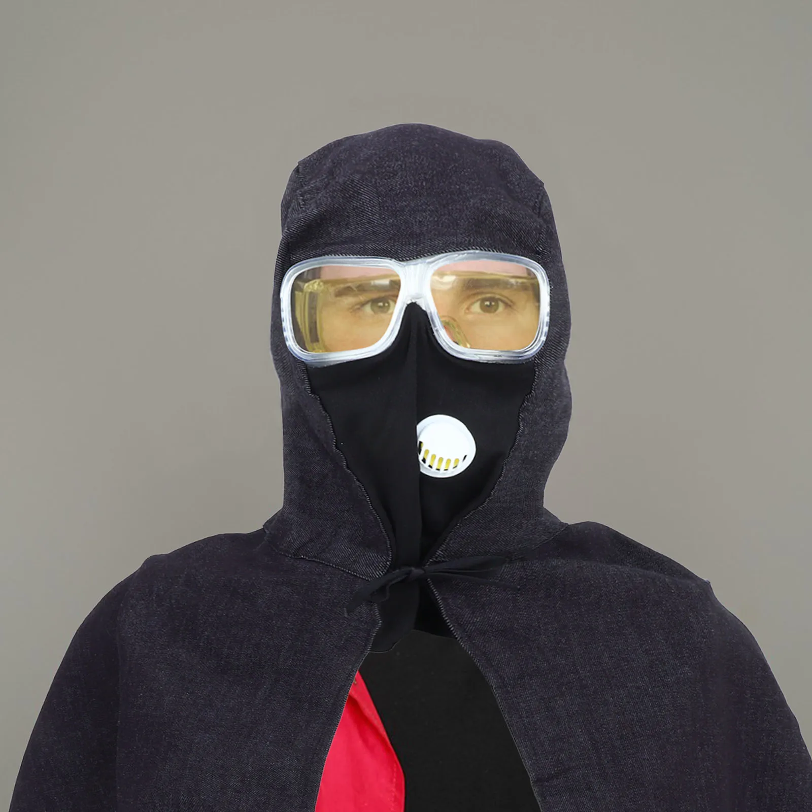 

Dustproof Shawl Soft Denim Cutting Mask Safety Glasses Work Hood Labor Eye Protection Glasses Protection Anti Pollution Cap