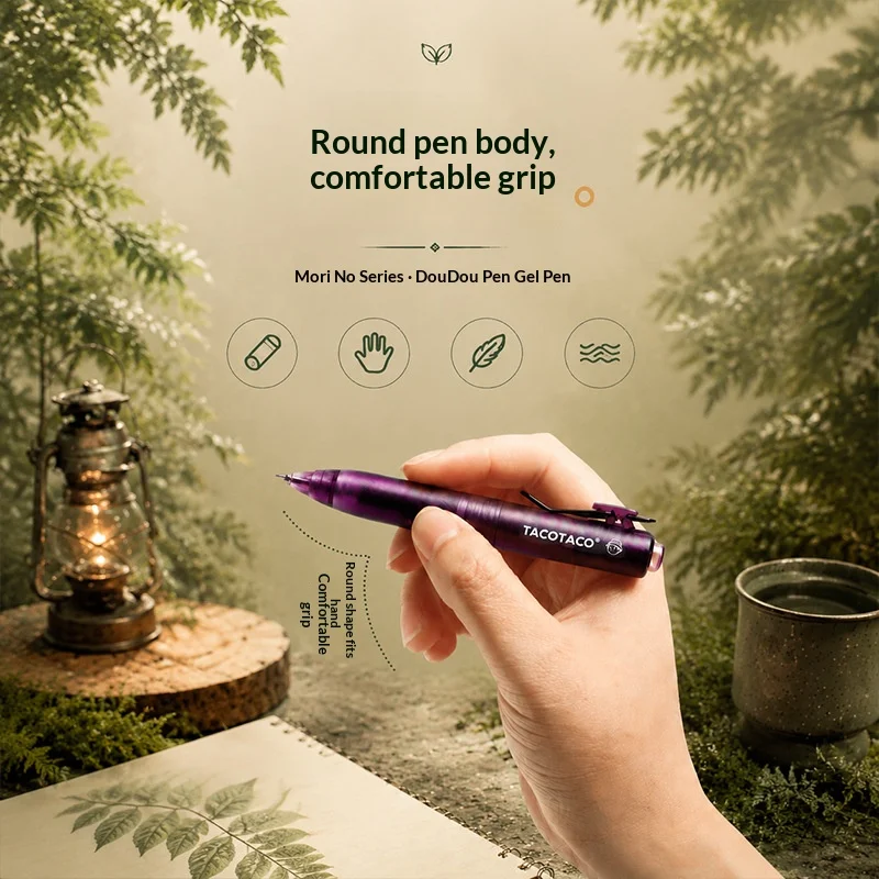 TACOTACO Senye Series Pocket Gel Pen,Mini Chubby Stylo,0.5mm Smudge-Proof Ink Smooth Writing Signature Pen For Student Daily Use