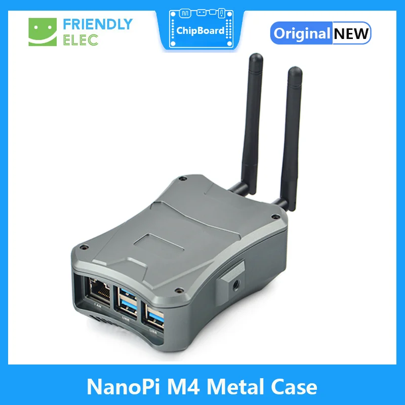 

NanoPi M4 Metal Case kit with Cooling Fan NVMe SSD expansion board dual antenna NanoPi M4V2 FriendlyElec