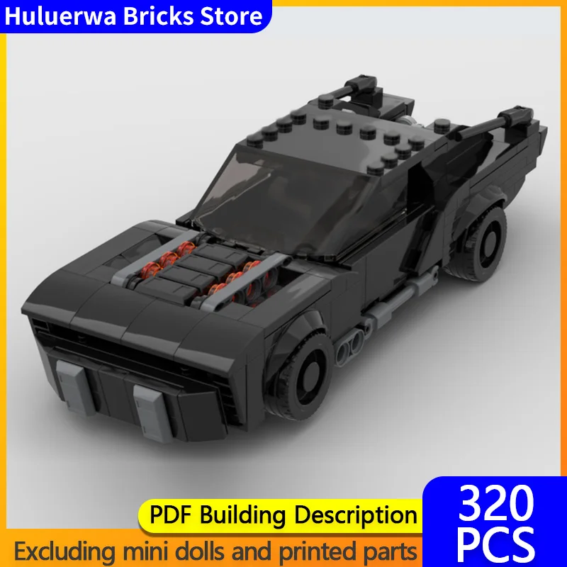 

Популярный фильм, городская модель автомобиля, MOC, строительные кирпичи, ретро мускулистый автомобиль, модульная технология, детские праздничные подарки, сборные игрушки, костюм