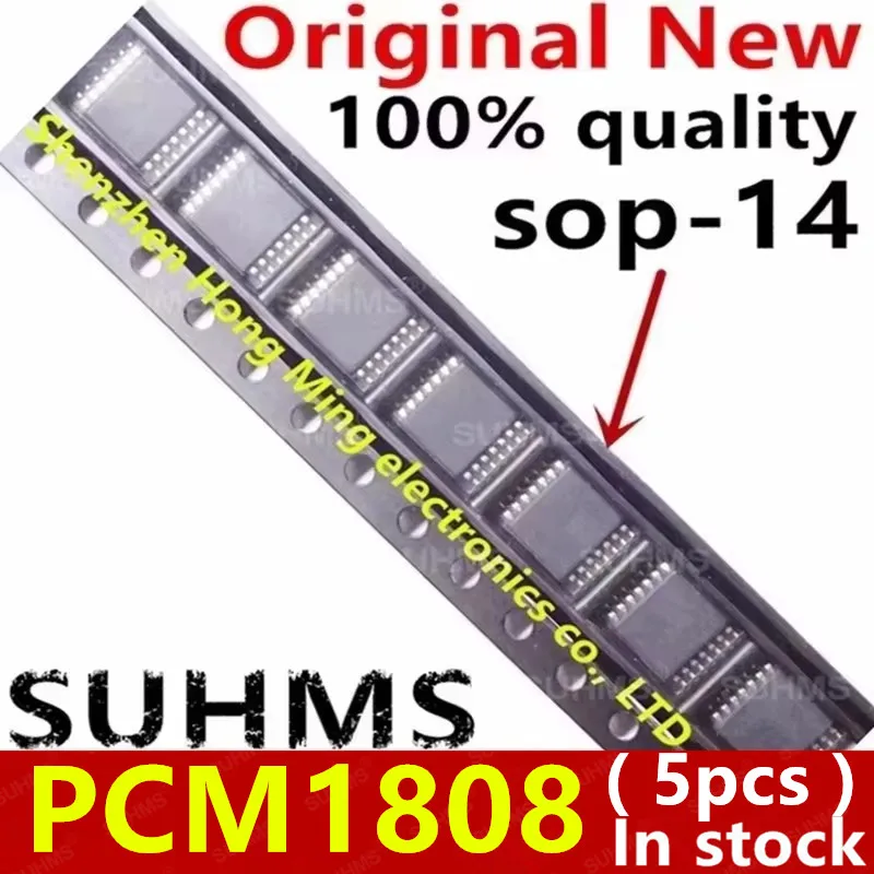(5 Buah) 100% New PCM1808PWR PCM1808 TSSOP-14 Chipset