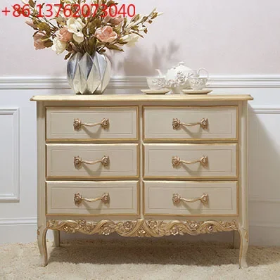 

European-style entrance cabinet, living room door cabinet, French-style carved storage cabinet