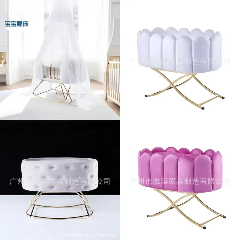 2026 Hot Sale Baby Coaxing Artifact Cradle Crib Rocking Chair for Infant