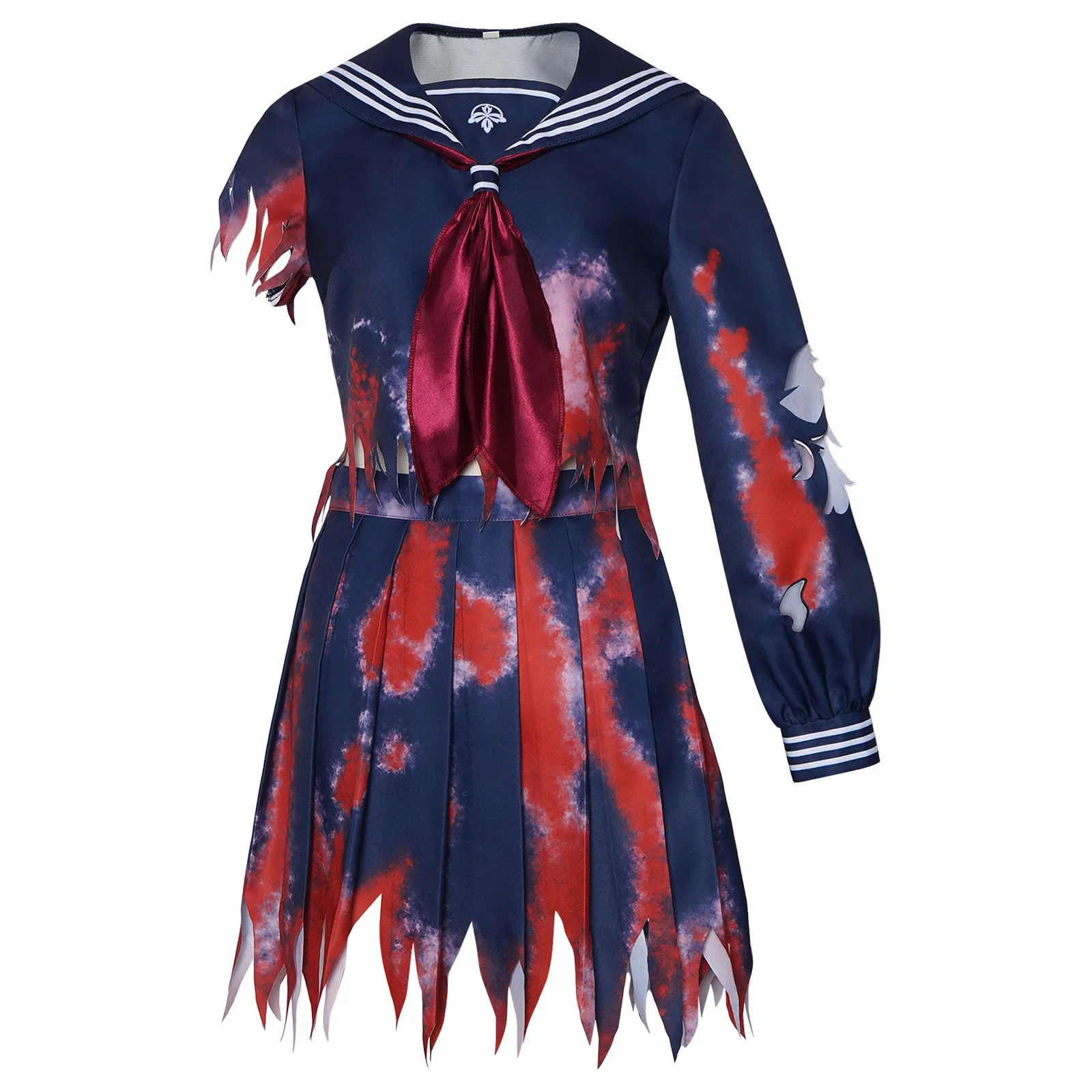 

Shimizu Hinako костюмы для косплея маска лисы бесшумная ручная работа винтажная боевая поврежденная версия JK ужас костюм на Хэллоуин для девочек