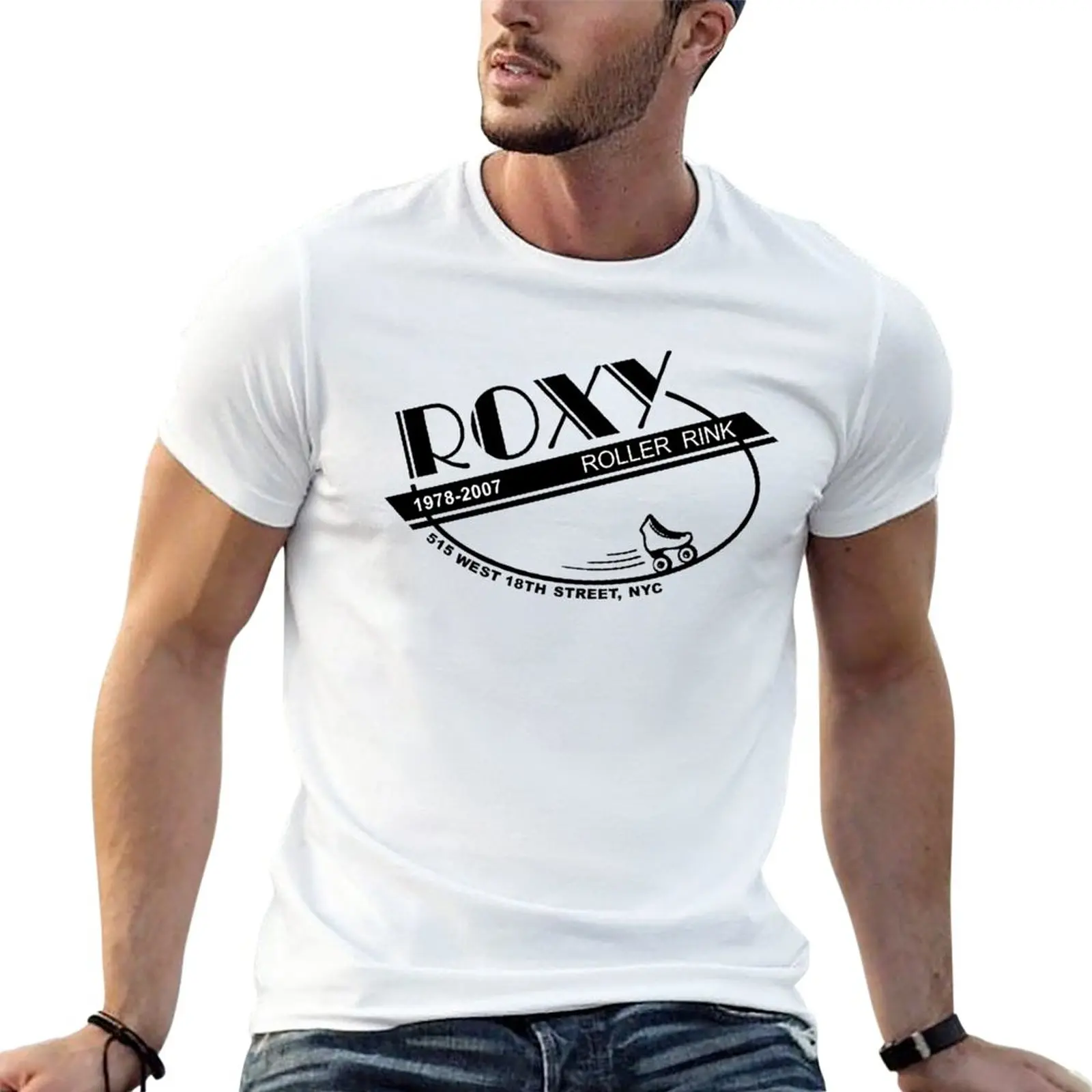 New ROXY Roller Rink NYC 1978-2007 T-Shirt Short sleeve Short t-shirt quick drying shirt clothes for men