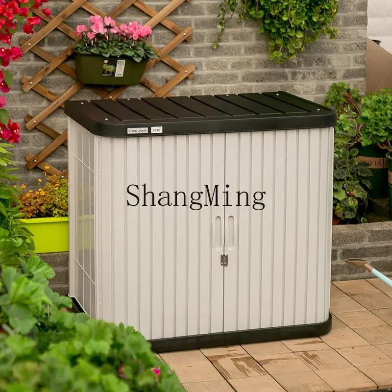 

CL Balcony Storage Cabinet Outdoor Storage Organizer Tool Courtyard Outdoor Garden Sun Protection Cabinet