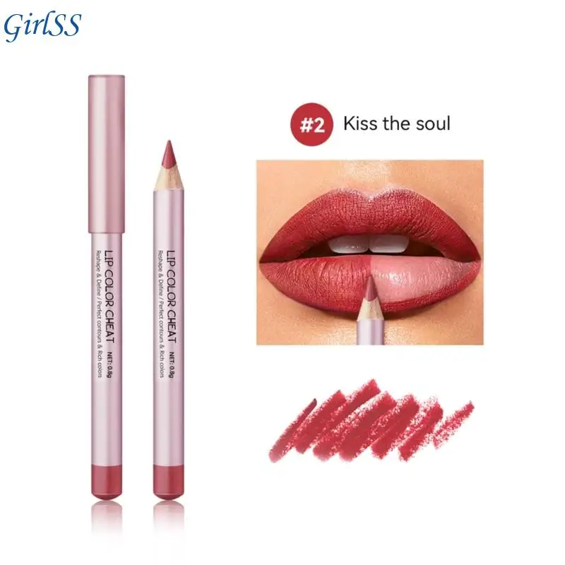 Lip Color Cheat Waterproof Lip Liner Makeup Easy to Color Lip Liner Pencil Lasting Lipstick Lip Pencil T4MB
