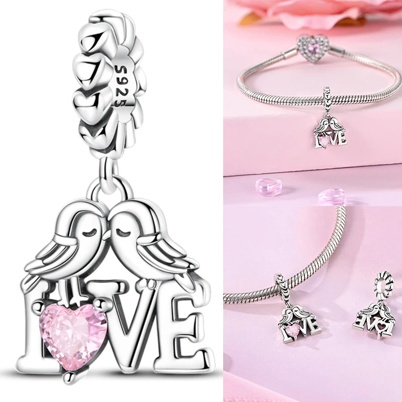 2026 Neue Mutter-Charms aus 925 Sterling Silber, Schwester-Familien-Liebesherz-Perlenanhänger, passend für europäische Armbänder, DIY-Schmuckgeschenk für Frauen – Detail 16