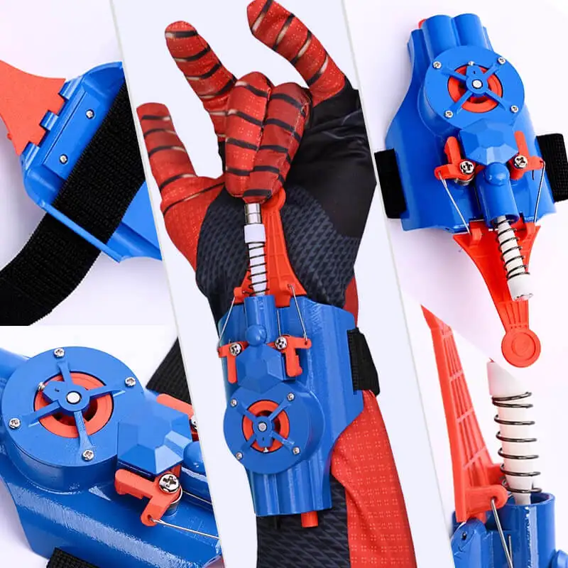 Spider Silk Launcher Web Launcher String Shooter Automatic Retract Spider String Shooter Superhero Cosplay Role Play Fun Toy