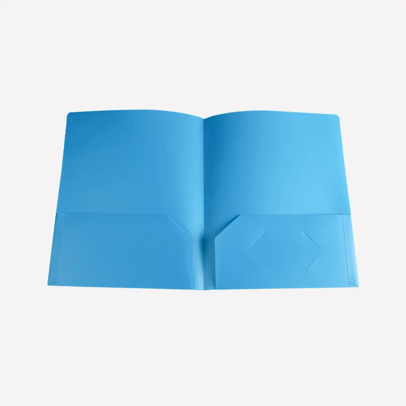 PP プラスチック 2 ページ フォルダー - 新学期用品用の多用途ドキュメント オーガナイザー、試験用紙の保管と分類に最適