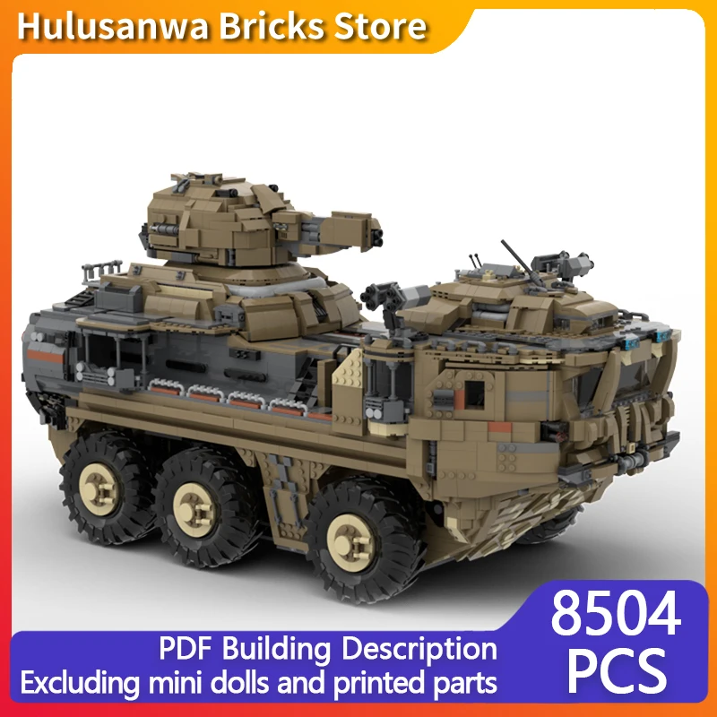 Popular Game Model MOC Building Bricks Heavy Armoured Personnel Carrier Modular Technology Gifts Holiday Assemble Children Toys