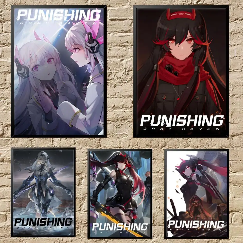 video game p-Punishing Gray RavenS Poster HD Versatile Waterproof Wall Art Self-Adhesive Decor for Any Space Ideal Gift