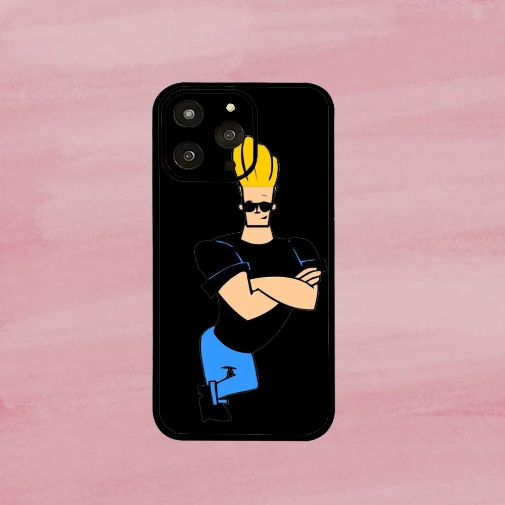 Cartoon J-Johnny Bravo Phone Case For Iphone16 15 11 13 14 Pro Max Plus Xr Xs Max Se2020 12mini Cover Case