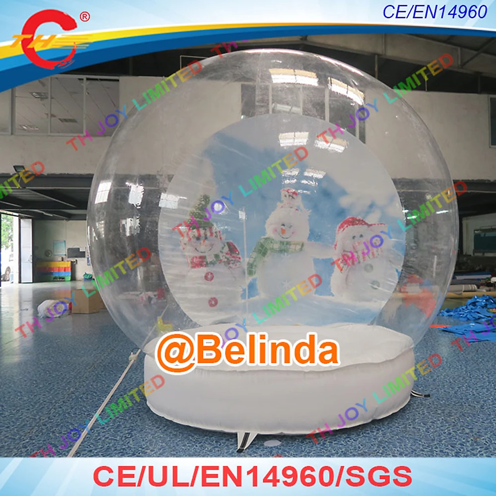 2.5m Christmas Photo Inflatable Snow GlobesLet it snows Inflatable Snow Globes Christmas Bubble Snow Globes