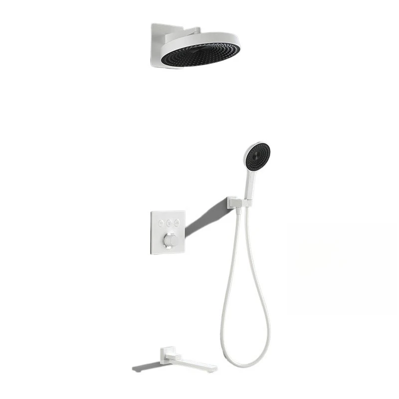 

In-wall rain shower set for home concealed bathroom concealed pre-recessed top spray embedded