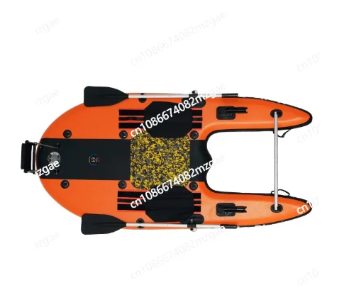 Inflatable Fishing Platform Boat with High Pressure Air Tube Hard Belly Boat Double Wall Fabric Floating