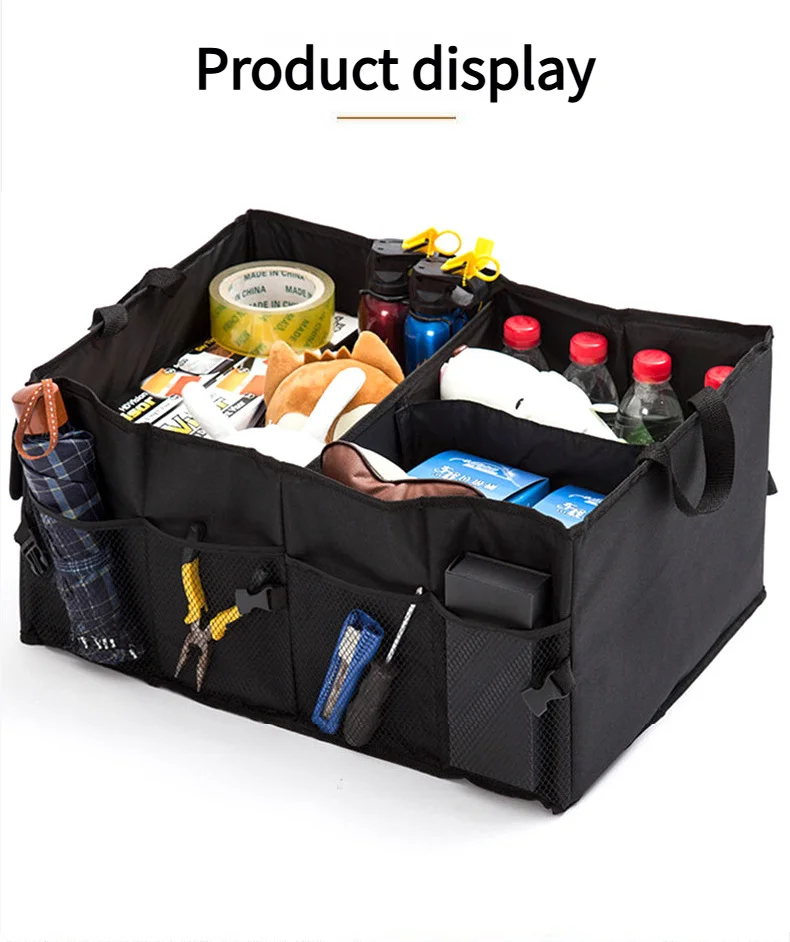 

Environmentally Friendly Foldable Large Capacity Car Trunk Storage Box Wear-resistant And Waterproof Suitable For Car SUV Trunk