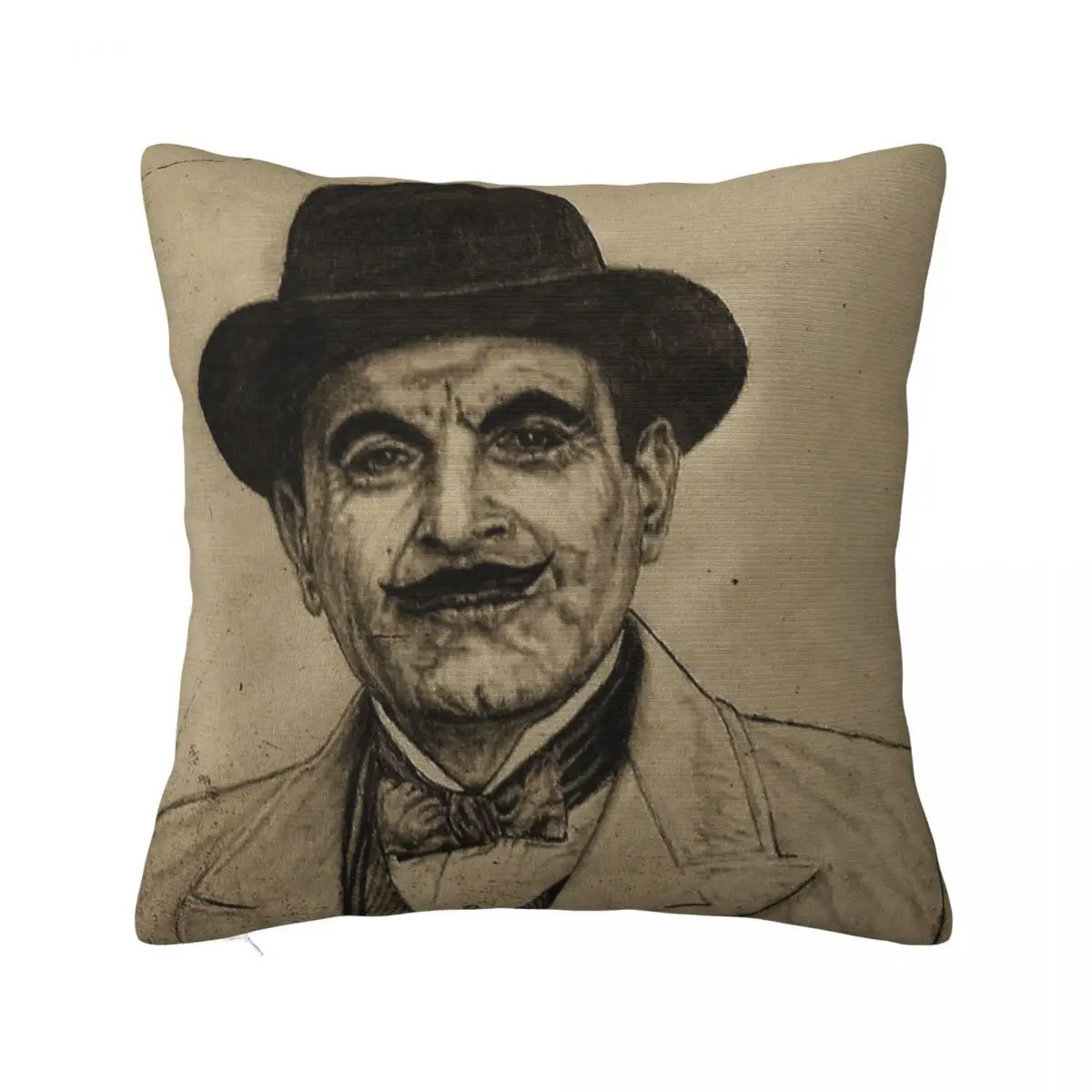 Hercule Poirot David Suchet Pillowcase Home Decor Items Covers For Bed Pillows Pillow Case Pillow Cover