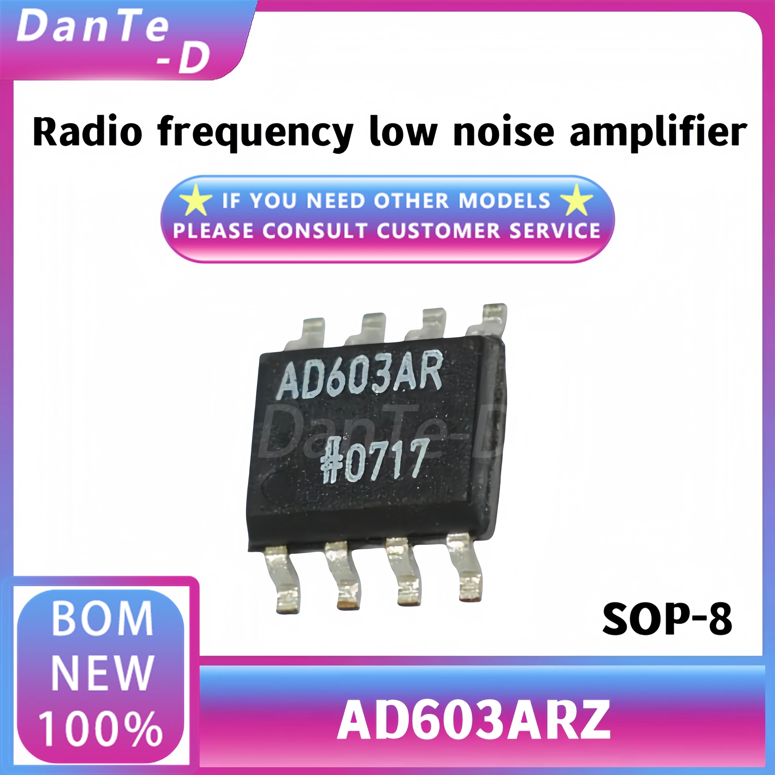 AD603ARZ Brand new imported AD603AR SOP8 amplifier chip