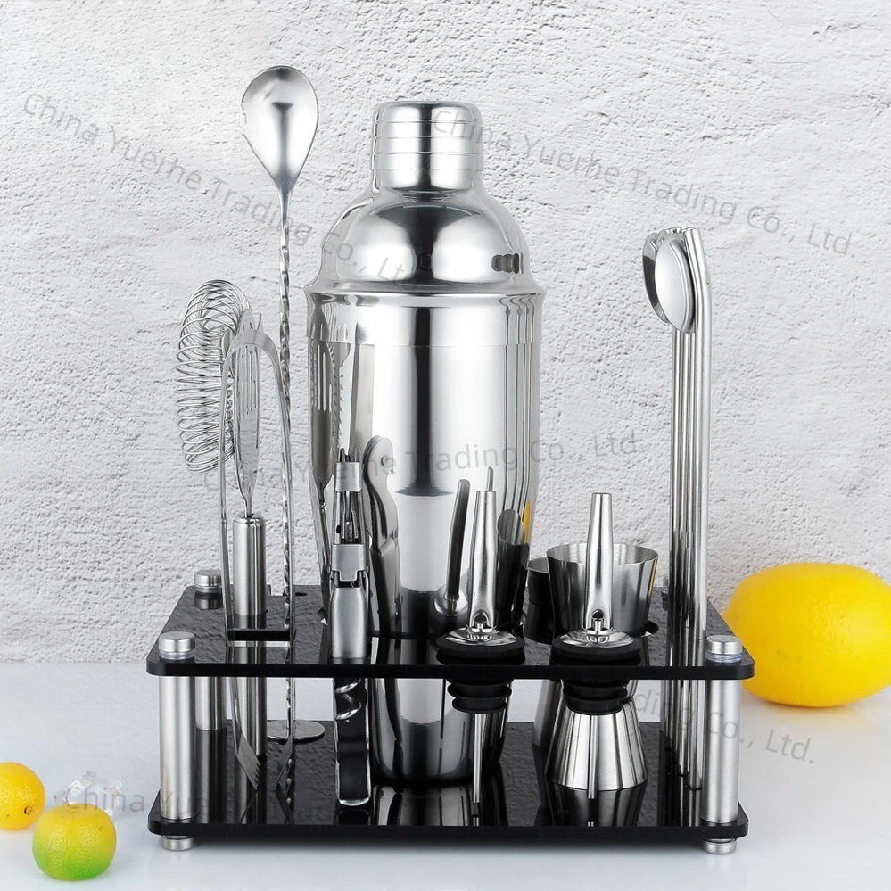 

Bar Tools Stainless Steel Bartending Set, Cocktail Bartending Set Ice Grain Acrylic Set Snow Cup Full Set