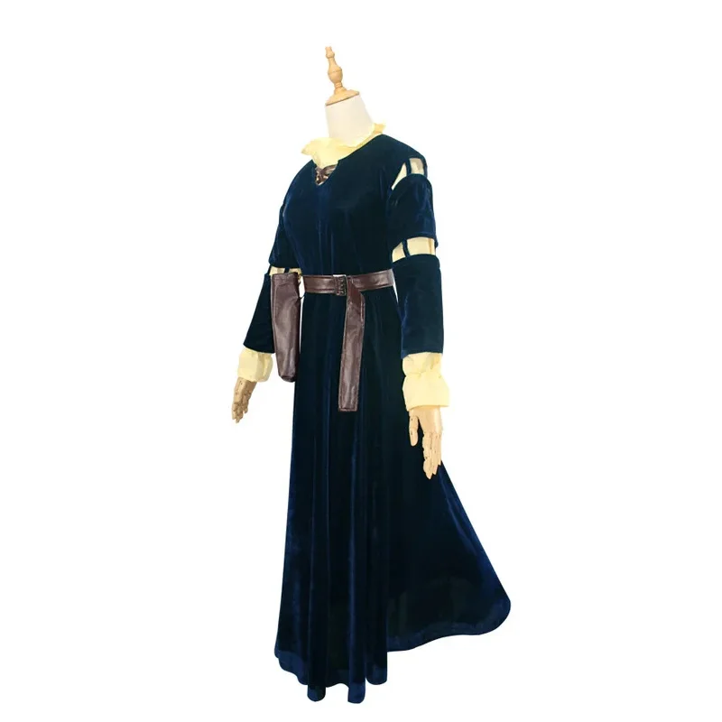 Movie Brave legend Cosplay Merida Princess Dress Wig Top Full Set Outfit Adult Women's Halloween Carnival Party Costume