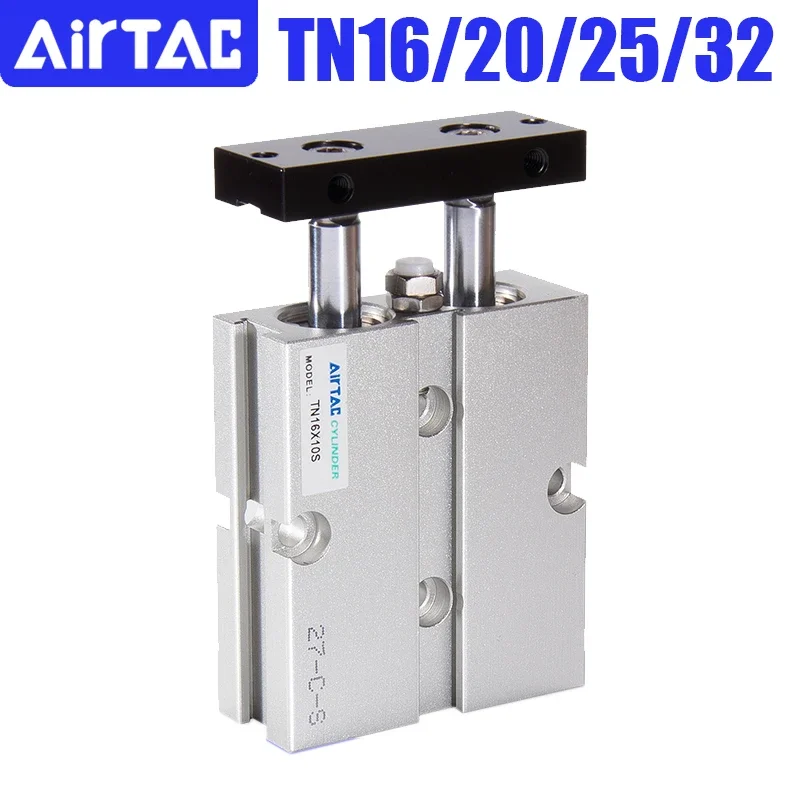 

AirTac TN Dual Rod Air Cylinder Pneumatic Cylinders Actuators Aouble Actiing Guided Pistons Cylinders Parts 10/16/20/25/32 Bore