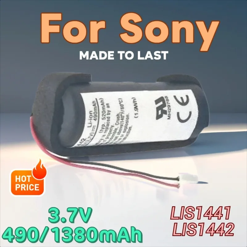 

3.7V 490/1380mAh LIS1441 LIS1442 Rechargeable Batteries for Sony PS3 Move Left and Right Game Controller Handles