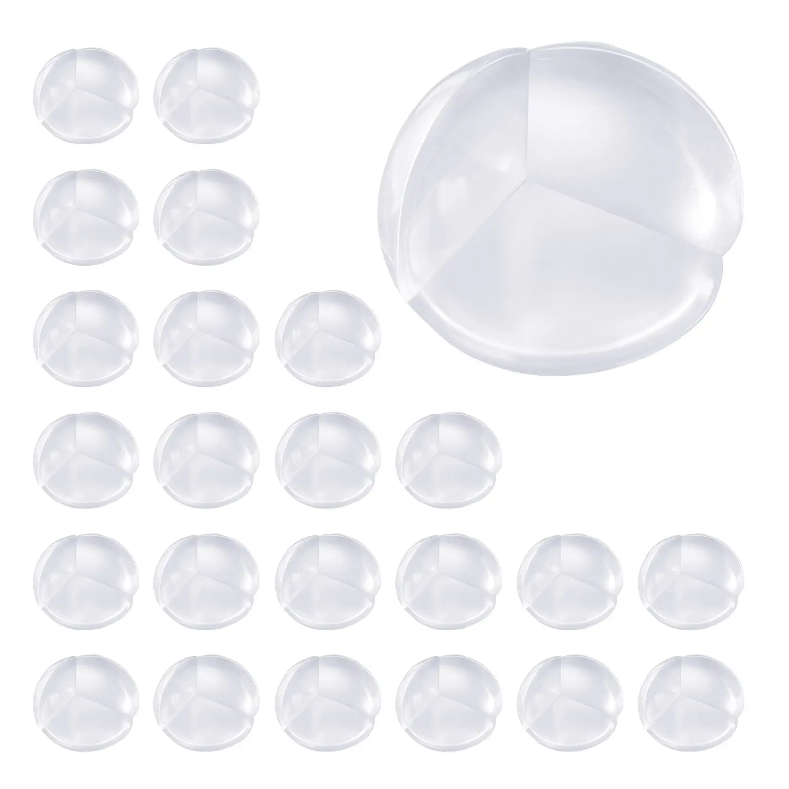 Corner Protectors Baby Proofing, 24 Pack, Clear & Transparent Table Corner Guards Covers for Baby Safety, 1.34-inch Depth, 0.28-