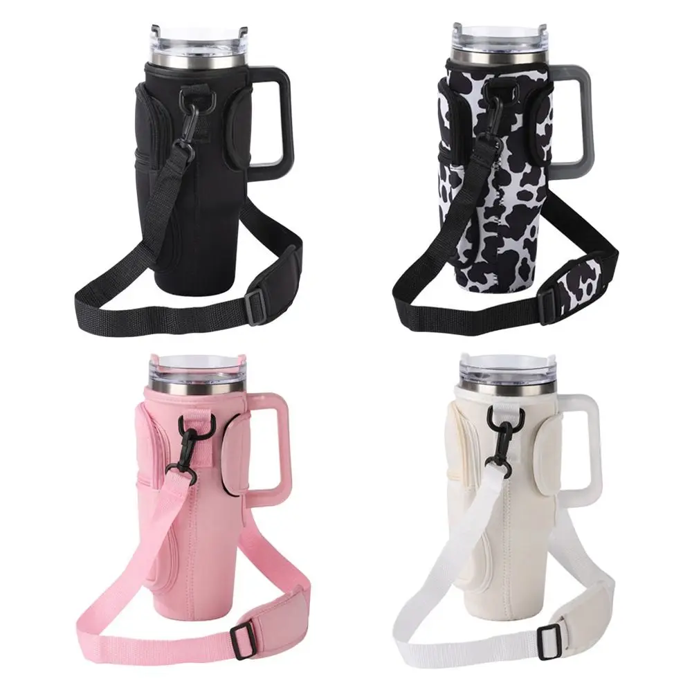 With Shoulder Strap Water Bottle Carrier Bag Waterproof Adjustable Water Cup Accessories 40oz Bottles for 40oz Tyeso Bottle