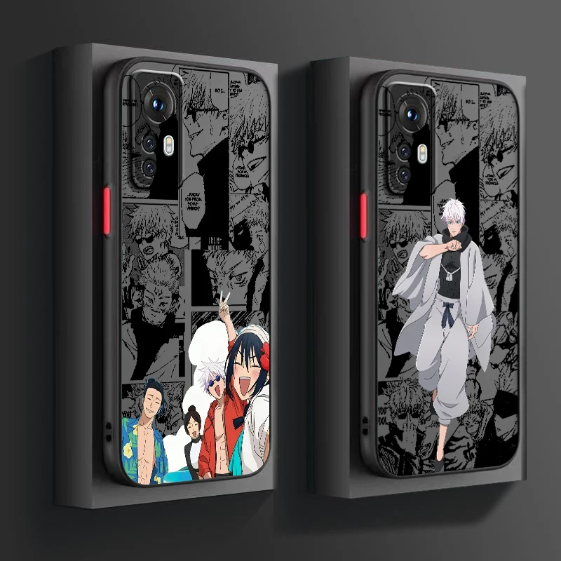 Spell Battle Anime Fashion Frosted Translucent For Xiaomi Mi 13 12 12T 11T 11 11i 10T 10 9T Pro Lite Ultra 5G TPU Phone Case