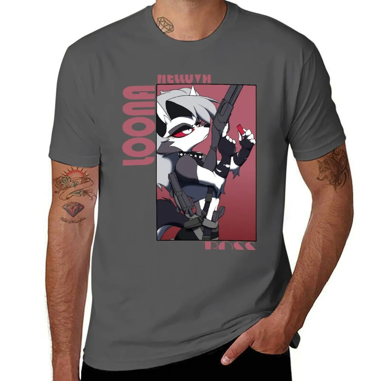 

Helluva Boss Loona T-Shirt Outdoor Sports Short Sleeve Top