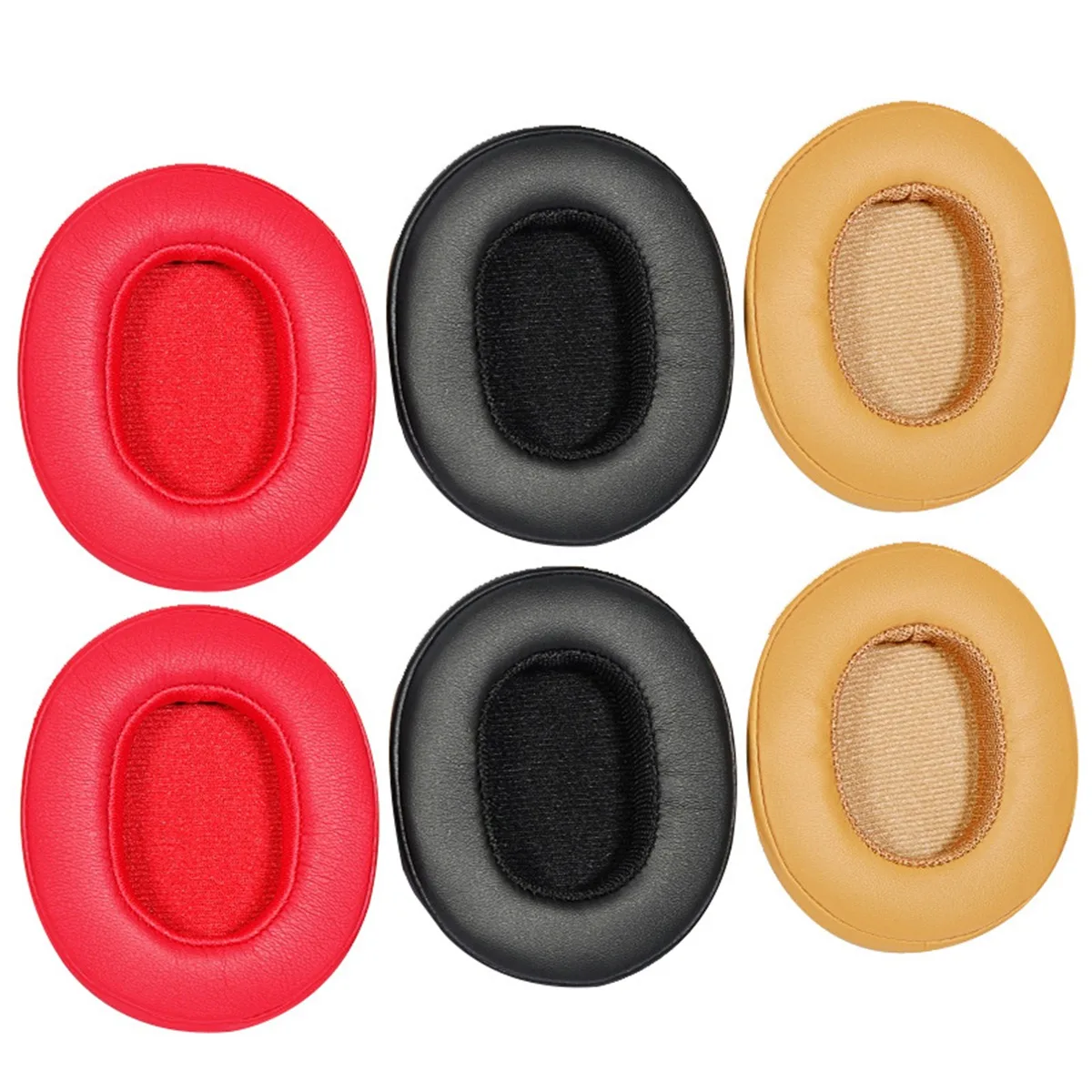 وسادات أذن A57G-2Pcs مناسبة لسماعات الأذن Skullcandy Crusher 3.0 اللاسلكية وغطاء إسفنجي للأذنين من الجلد (أسود)