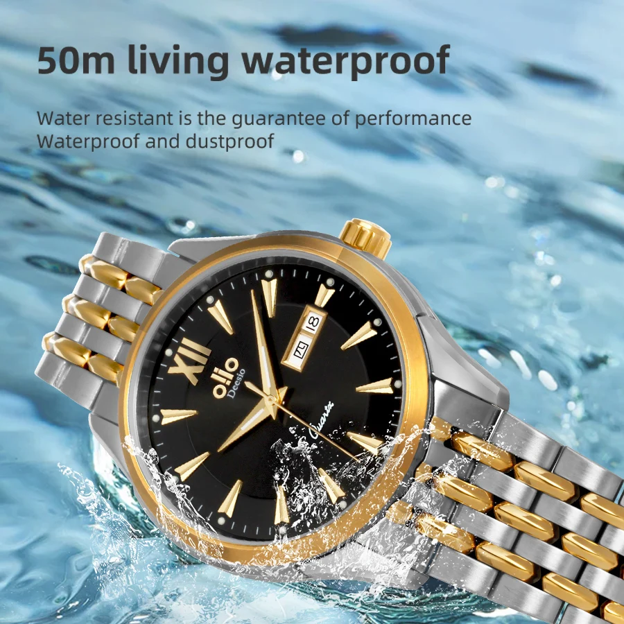 Deesio Automatic Mechanical Watches Sapphire Mirror Energy Storage 48H Waterproof Couple Watch relojes de pulsera mecánicos