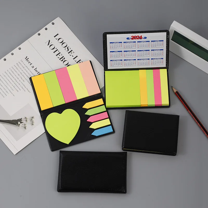 Simples removível Sticky Notes Set, Calendário do Business Desk, Student Sticky Notes N Times