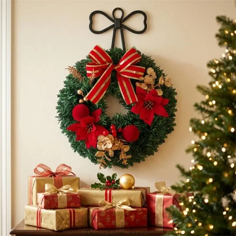 Weihnachtskranz mit Blattgoldbesatz für Türfenster-Ausstellung 3XUF – Detail 3