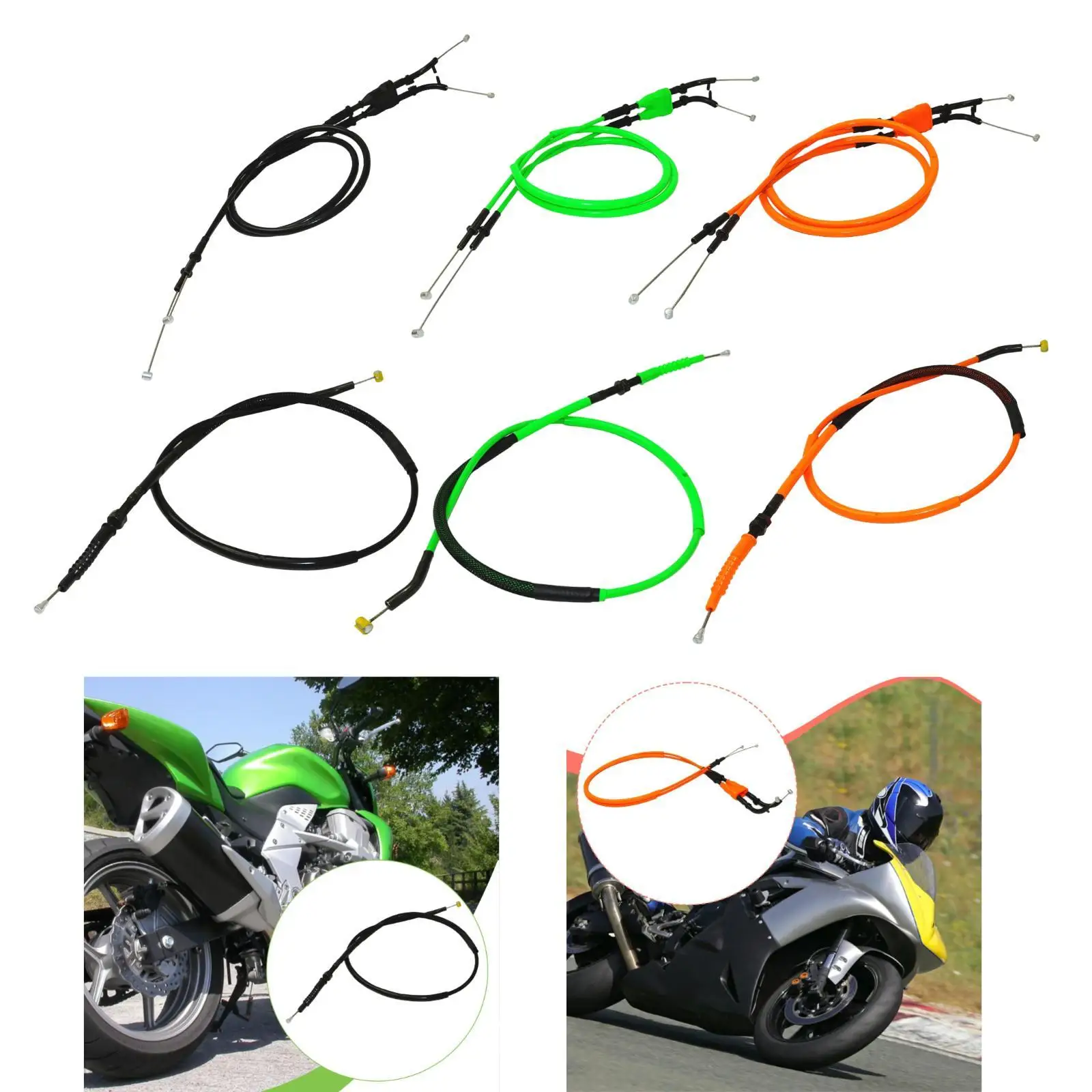 

Motorcycle Throttle Cable, Accessories, Professional Easy to Install Practical Portable Durability Replacement Spare Parts
