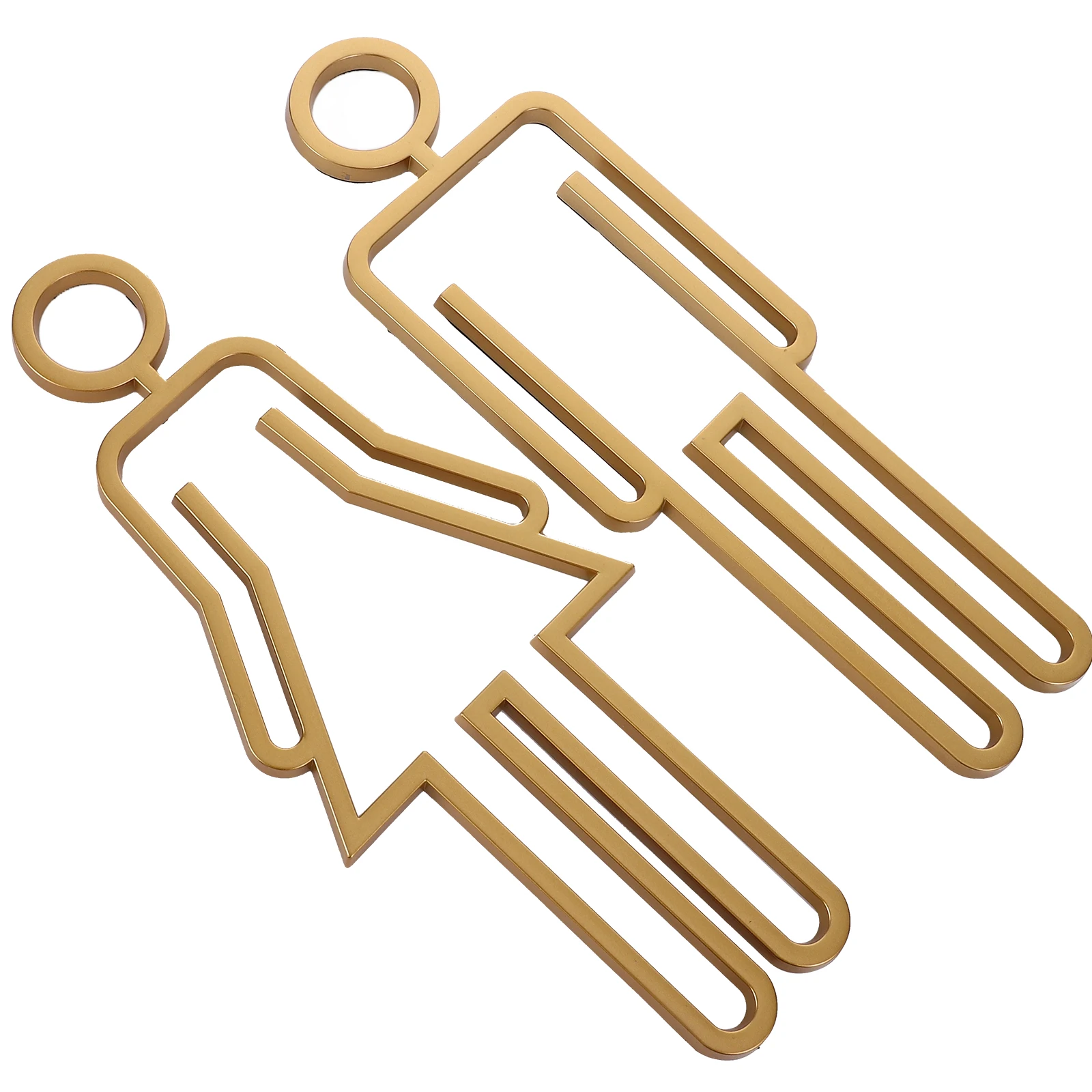 Restroom Signs Toilet Identification Plate Bathroom Poster Washroom Sign ABS Material Long Lasting Easy Installation Men