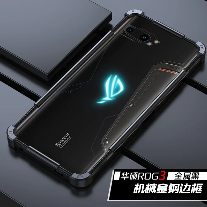 Original Metal Bumper Phone Case For Asus Rog Phone 6 5 5s Pro 3 2 Aluminium Frame Protective Cover Fashion Shell  Zenfone 8